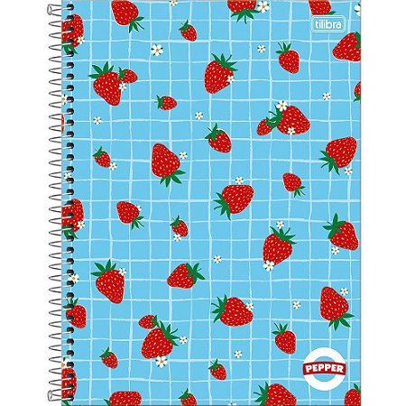 Caderno 12X1 Capa Dura Pepper Feminino 192 Folhas