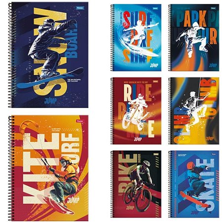 Caderno 20X1 Capa Dura JUMP 400 Folhas