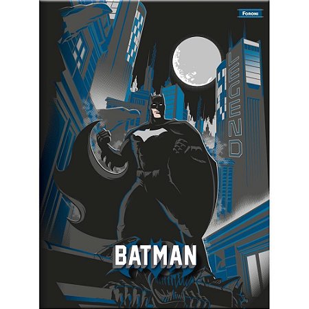 Caderno Brochura 1/4 Capa Dura Batman 80FLS.