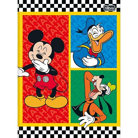Caderno Brochura 1/4 Capa Dura Mickey 80FLS. PCT.C/05