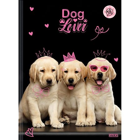 Caderno Brochura 1/4 Capa Dura MY PETS 80F