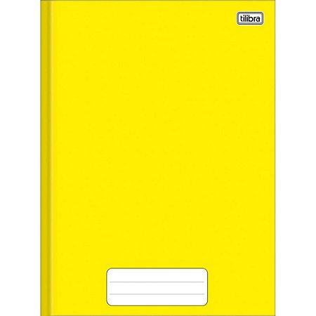 Caderno Brochura 1/4 Capa Dura Pepper 80 Folhas Amarelo