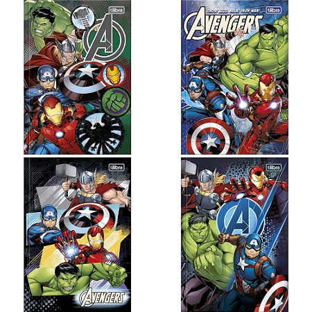 Caderno Brochurao Capa Dura Avengers 80FLS. PCT.C/05
