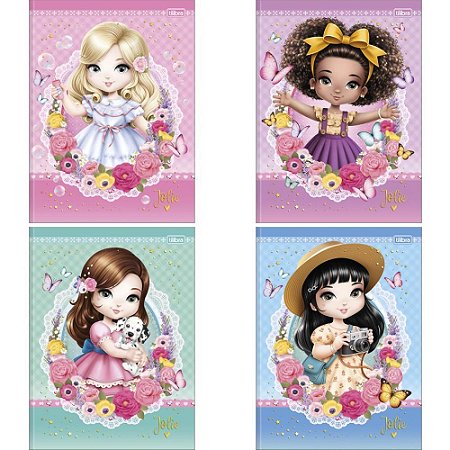 Caderno Brochurao Capa Dura Jolie 48 Folhas