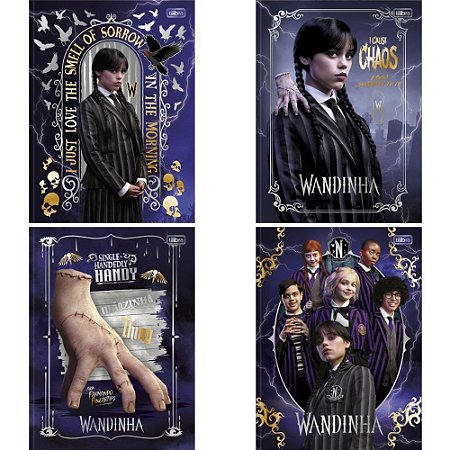 Caderno Brochurao Capa Dura Wandinha 80FLS. PCT.C/05