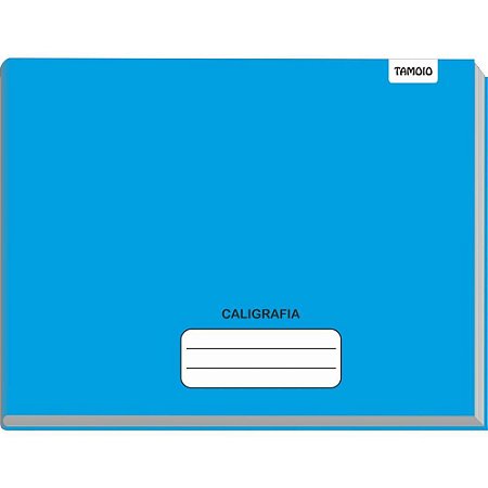 Caderno Caligrafia Capa Dura Liso 96F 1/4 Broch.horiz.azul