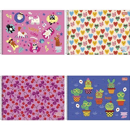 Caderno Desenho Milimetrado D+ FEM.96FLS.UNIV.ESP.HORIZ.