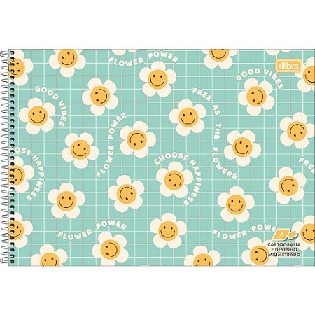Caderno Desenho Milimetrado D+ FEM.96FLS.UNIV.ESP.HORIZ.