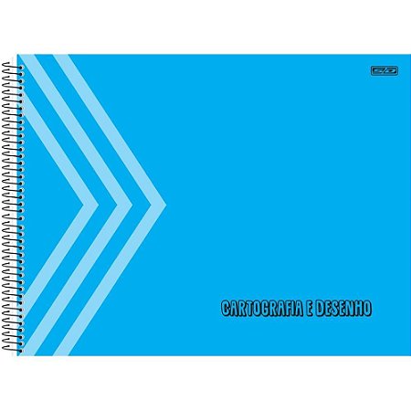 Caderno Desenho UNIV Capa Dura Azul 60F