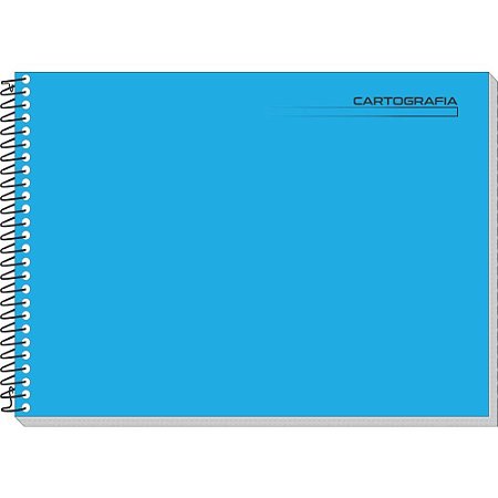Caderno Desenho UNIV Capa Dura Azul Liso 48F Espiral