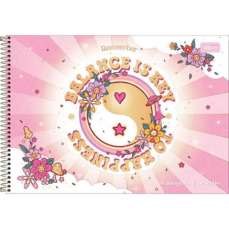 Caderno Desenho UNIV Capa Dura GYPSY 80FLS.