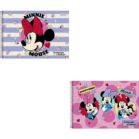 Caderno Desenho UNIV Capa Dura Minnie 80FLS.