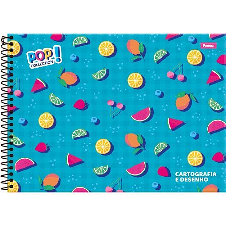 Caderno Desenho UNIV Capa Dura POP Collection 96FLS.