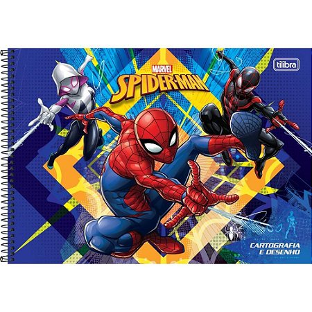 Caderno Desenho UNIV Capa Dura SPIDER-MAN 80FLS.