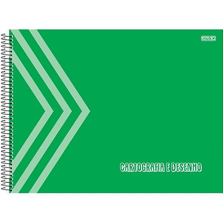 Caderno Desenho UNIV Capa Dura Verde 60F