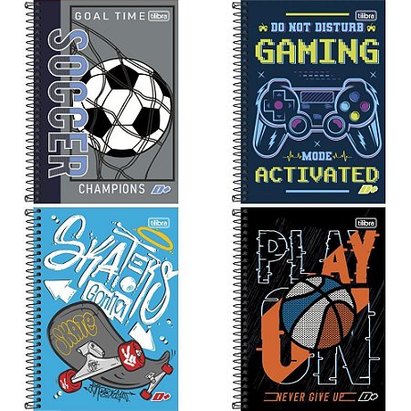 Caderno Espiral 1/4 Capa Dura D+ 200FLS.