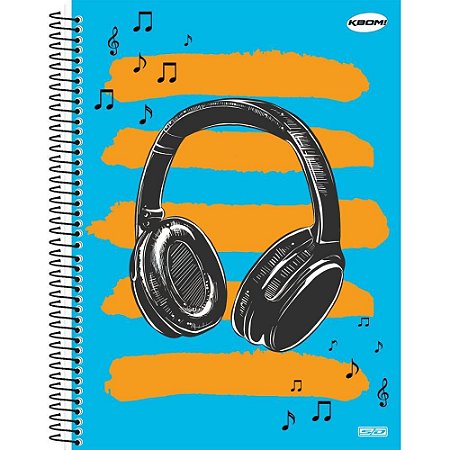 Caderno Espiral 1/4 Capa Dura KBOM Masculino 96F