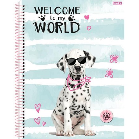 Caderno Espiral 1/4 Capa Dura MY PETS 80F