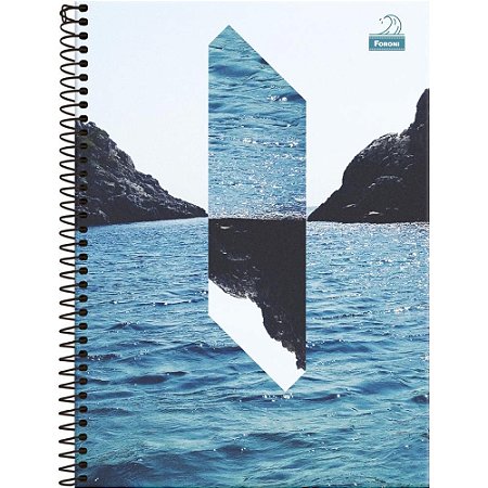 Caderno Espiral 1/4 Capa Dura Quatro Elementos 80FLS.