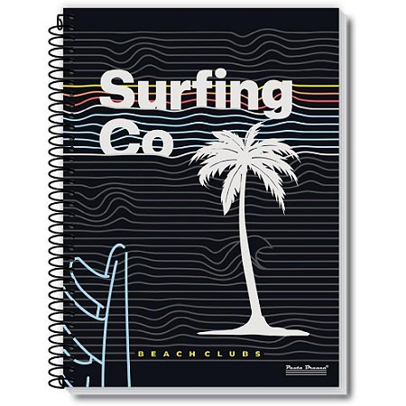 Caderno Espiral 1/4 Capa Dura ROX Masculino 48FLS.