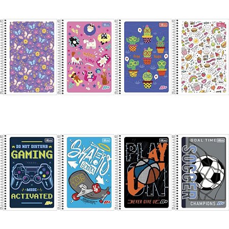 Caderno Espiral 1/4 Flexivel D+ 96 Folhas