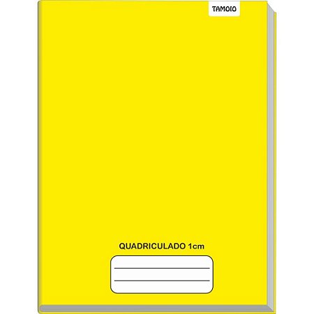 Caderno Quadriculado Univers. 1X1CM 48F Brochurao C.D Amarel  PCT.C/05