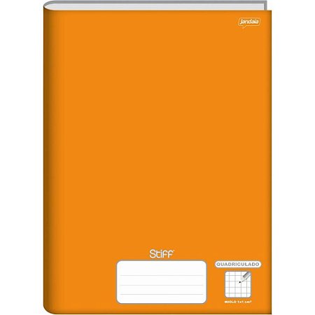 Caderno Quadriculado Univers. 1X1CM 96F Brochurao Laranja CD