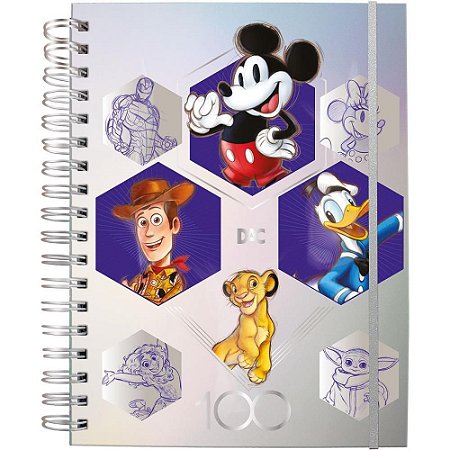 Caderno 10X1 Cp.dura Colegial Mickey SMART 80F. C/ELASTICO