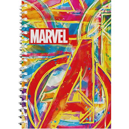 Caderno 01X1 Capa Dura Marvel 80FLS