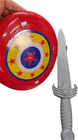 Fantasia Acessorio Escudo Herois GIRL 42CM