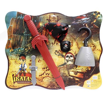 Fantasia Acessorio KIT Pirata 52CM.