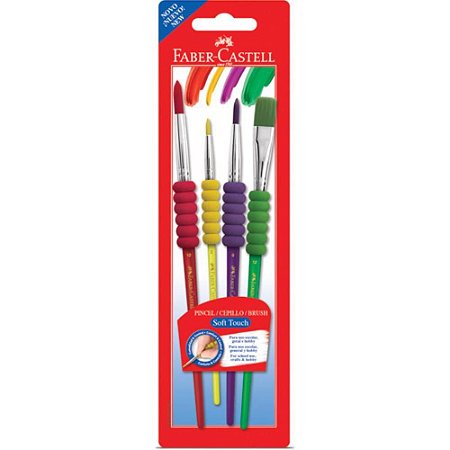 Pincel Escolar SOFT Touch 4MODELOS C/GRIP