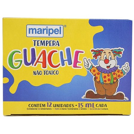 Tinta Guache 015ML 12 Cores (7897731171122)
