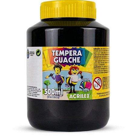 Tinta Guache 500ML Preto