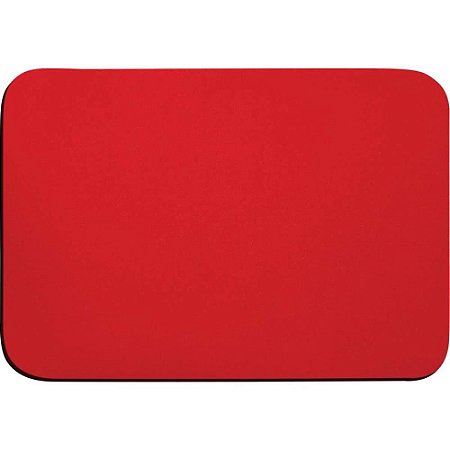 Mouse PAD Tecido Emborrachado Vermelho