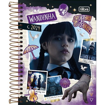 Agenda 2024 Wandinha CD Espiral 176FLS