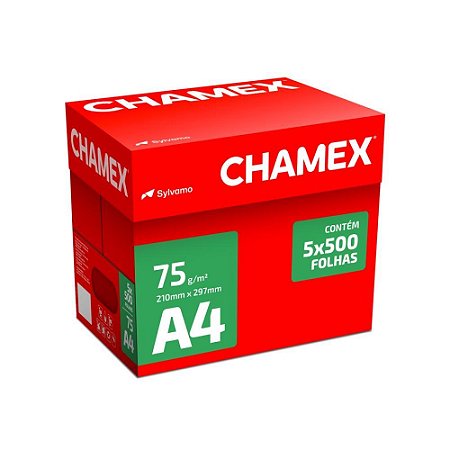 Papel Sulfite A4 Chamex 75G 05 PCTX500 FLS