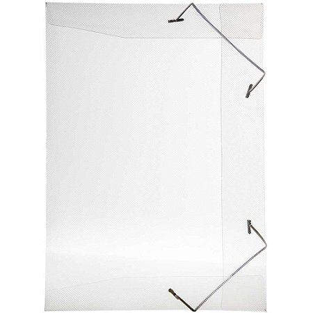 Pasta ABA Elastica Plastica Mini Oficio Delloline Cristal