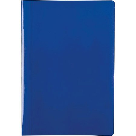 Pasta Grampo Trilho Papel Oficio Azul Delloplex