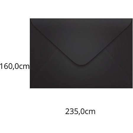 Envelope Convite Colorido 160X235 Preto LOS Angeles 80G