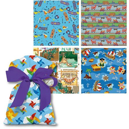 Saco Metalizado 60X90CM Infantil Masculino 58X89CM (S)