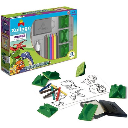 Carimbo Pedagogico Fofossauros 06 PCS