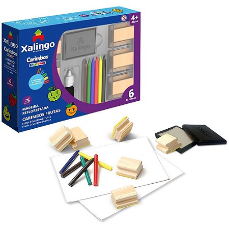Carimbo Pedagogico Frutinhas P/COLORIR