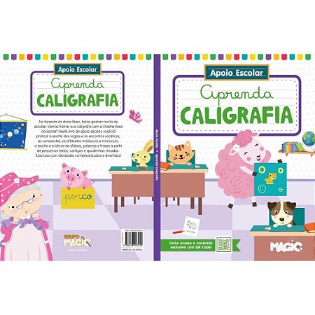 Livro Pedagogico Caligrafia Caligrafia Divertida 48PGS