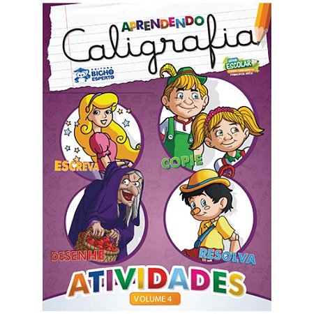 Livro Pedagogico Caligrafia N.4 Atividades 24PAG. 20X27CM