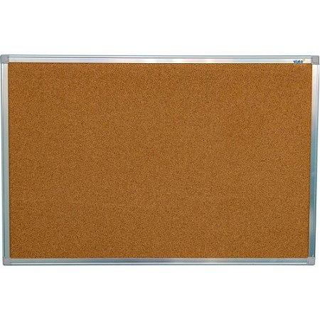 Quadro Aviso Moldura Aluminio Cortica Aparente 120X090CM