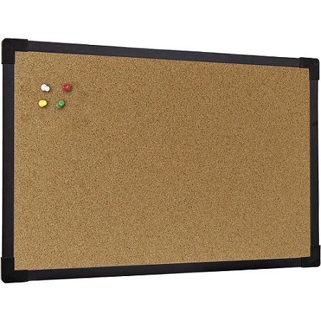 Quadro Aviso Moldura Madeira Cortica APAR.80X60CM SOFT PRET