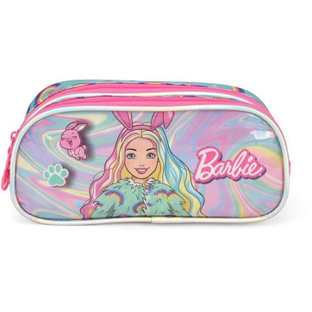 Estojo Tecido Barbie GD 2ZIPERES PK