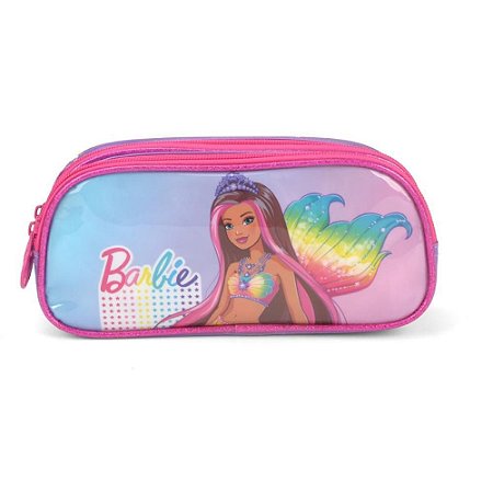 Estojo Tecido Barbie GD 2ZIPERES VL