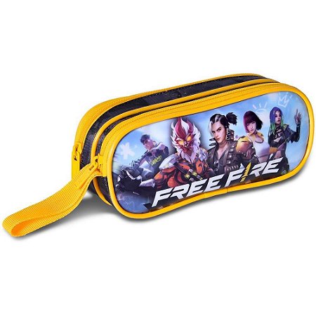 Estojo Tecido Free Fire 2ZIP.